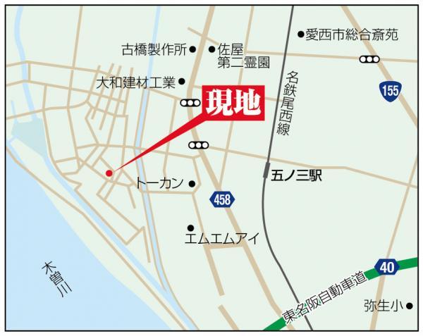 Local guide map. It becomes a guide map of the local. We look forward to your visit.