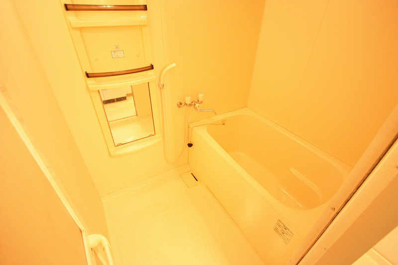 Bath. Bathroom with a mirror
