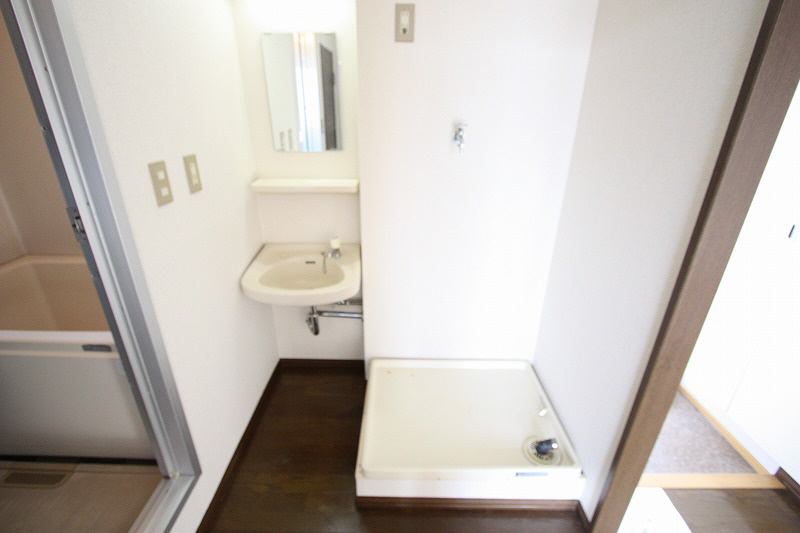 Washroom. Laundry Area and washbasin