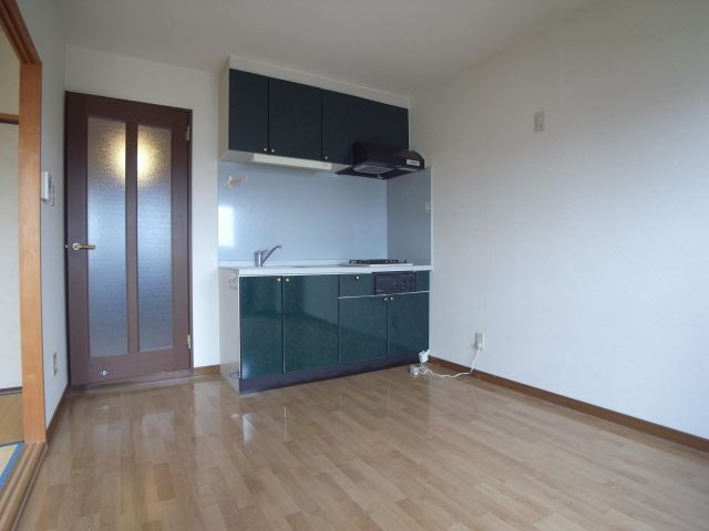 Living and room. Stylish kitchen