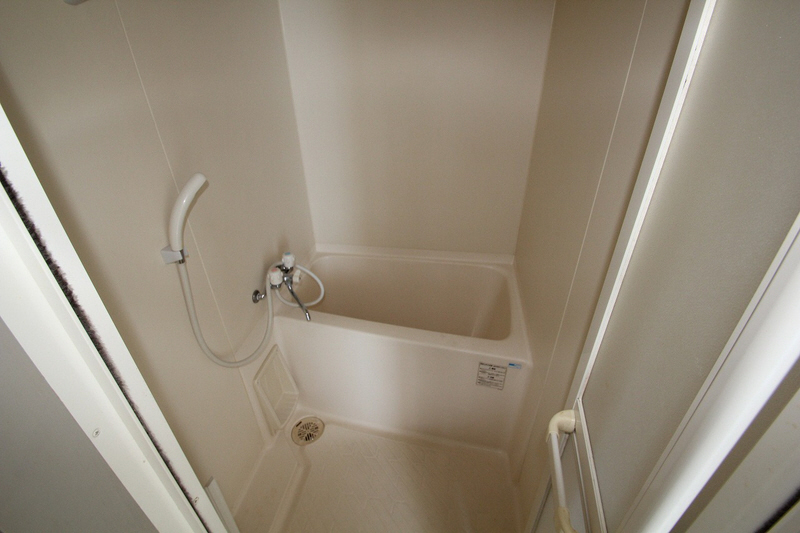 Bath. White is the bathroom