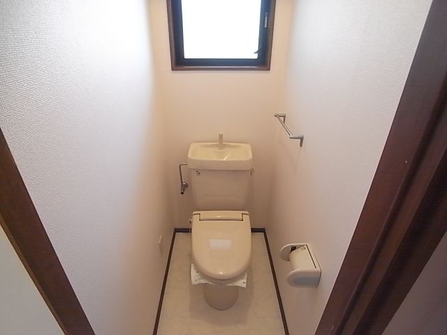 Toilet. With window