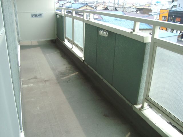 Balcony. Veranda with depth