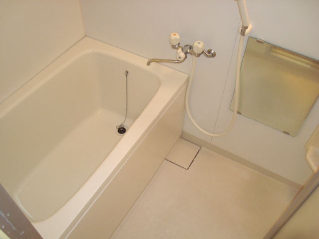 Bath. Bathroom is due with cleanliness