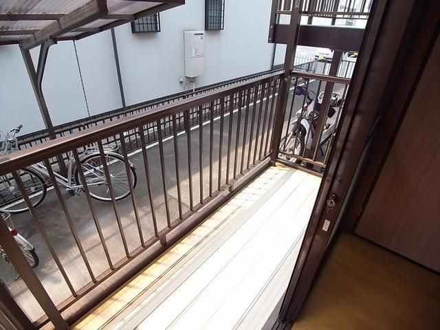 Balcony. Sunny veranda.