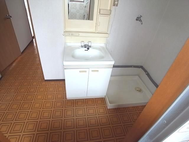 Washroom. The washroom There is also a washing machine inside the room.