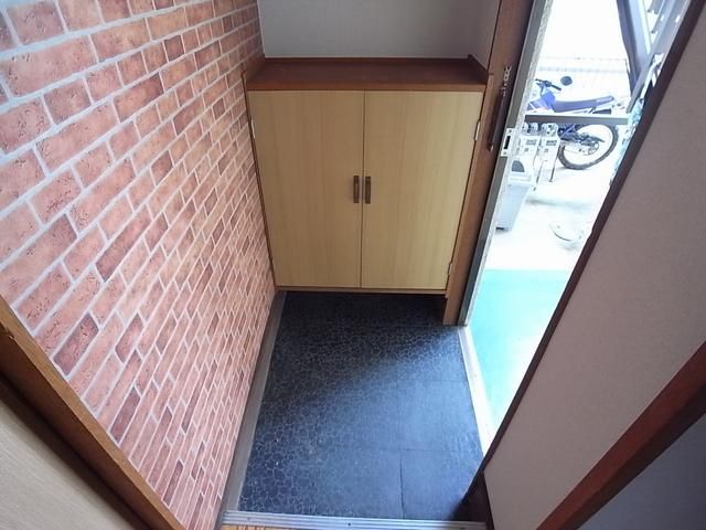 Entrance. Entrance with cupboard. Accent Cross fashionable.