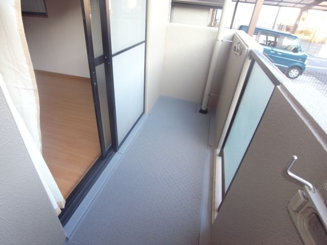 Balcony. Fashionable entrance