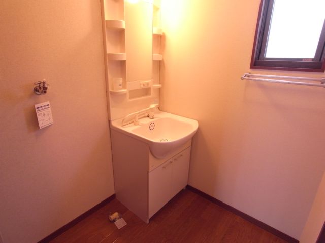 Washroom. It comes with shampoo dresser.