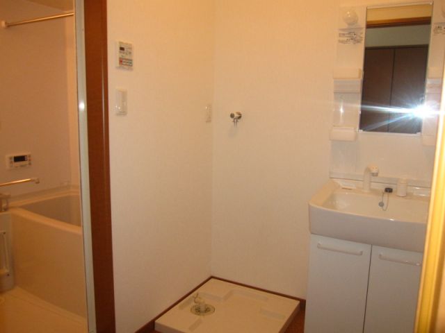 Washroom. Happy shampoo dresser when busy