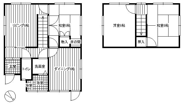Floor plan. 23 million yen, 4DK, Land area 132.24 sq m , Building area 66.66 sq m