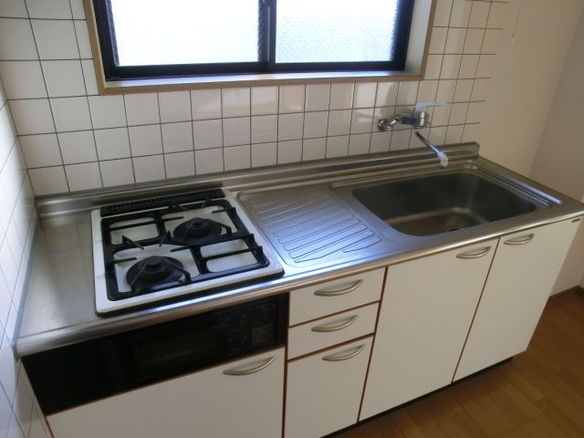 Kitchen. System kitchen, which is also grill