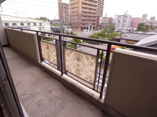 Balcony. Spacious veranda