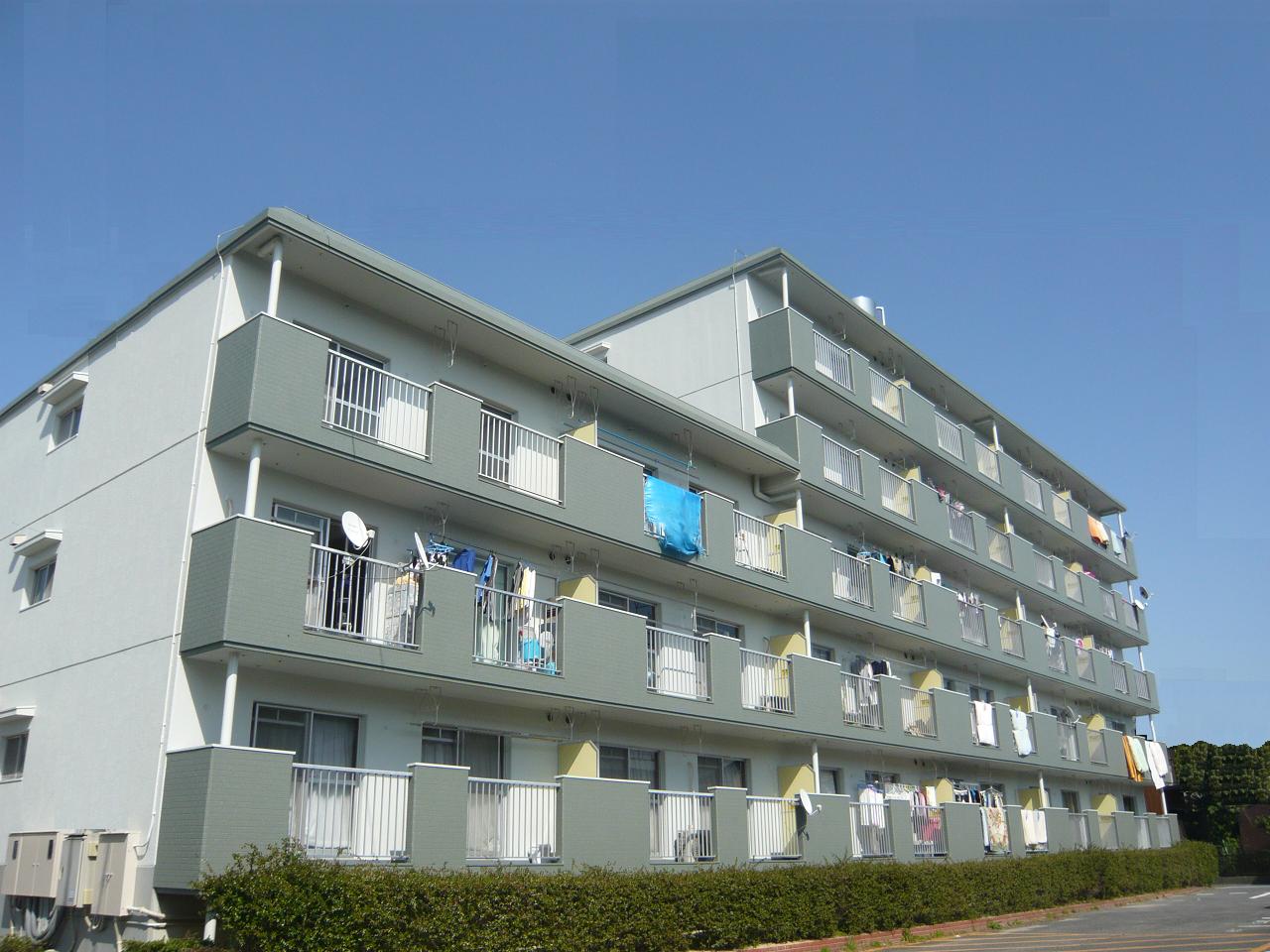 Building appearance. And near park sunny