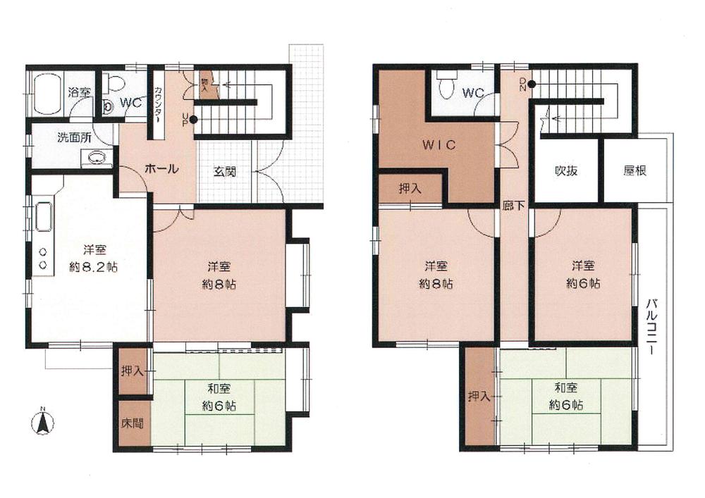 Floor plan. 12.8 million yen, 5DK + S (storeroom), Land area 217.38 sq m , Building area 117.51 sq m