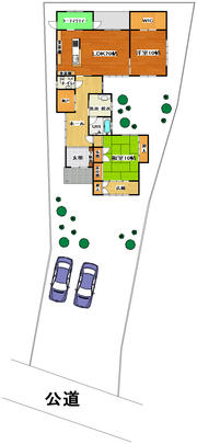 Floor plan. 35 million yen, 2LDK + S (storeroom), Land area 386.68 sq m , Building area 127.49 sq m spacious of the garden is the luxury home Mote.