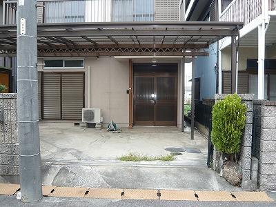 Parking lot. With car port parking