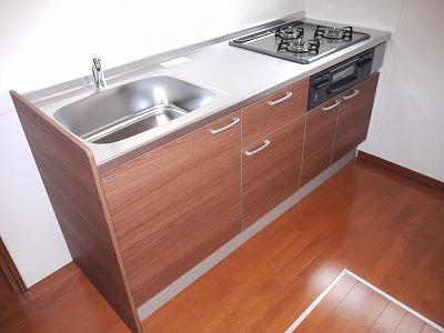 Kitchen. It is a clean kitchen of the new. There is also under-floor storage.