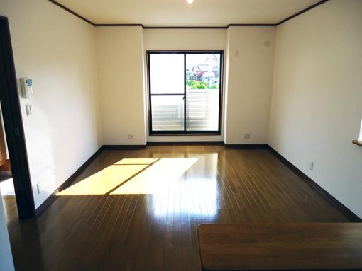 Living. In the angle of the living room from the kitchen side