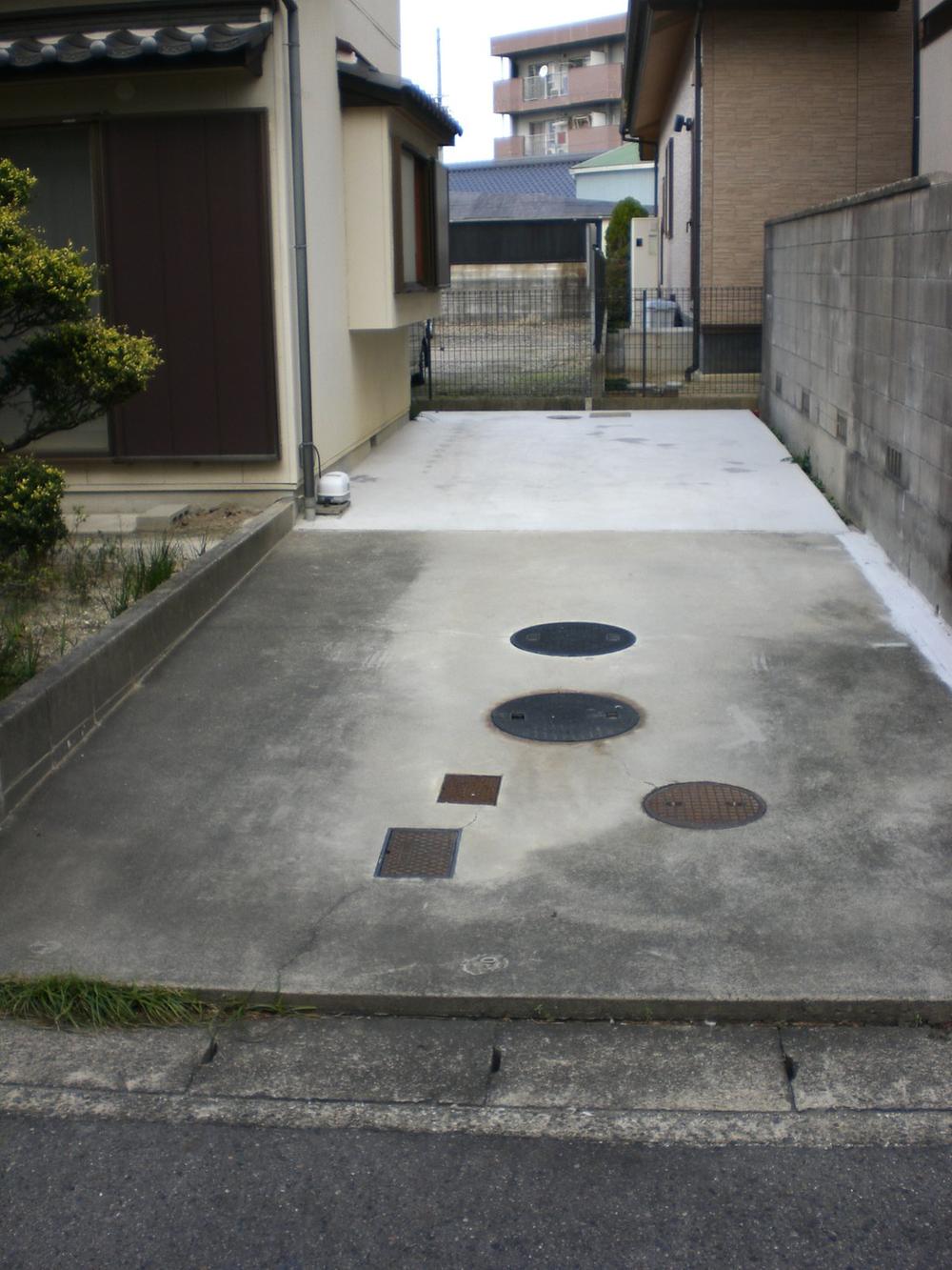 Parking lot. You can park two