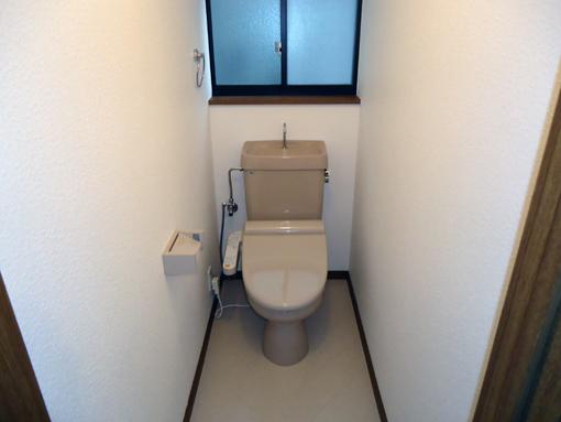 Toilet. Of course, it is with warm water washing toilet seat