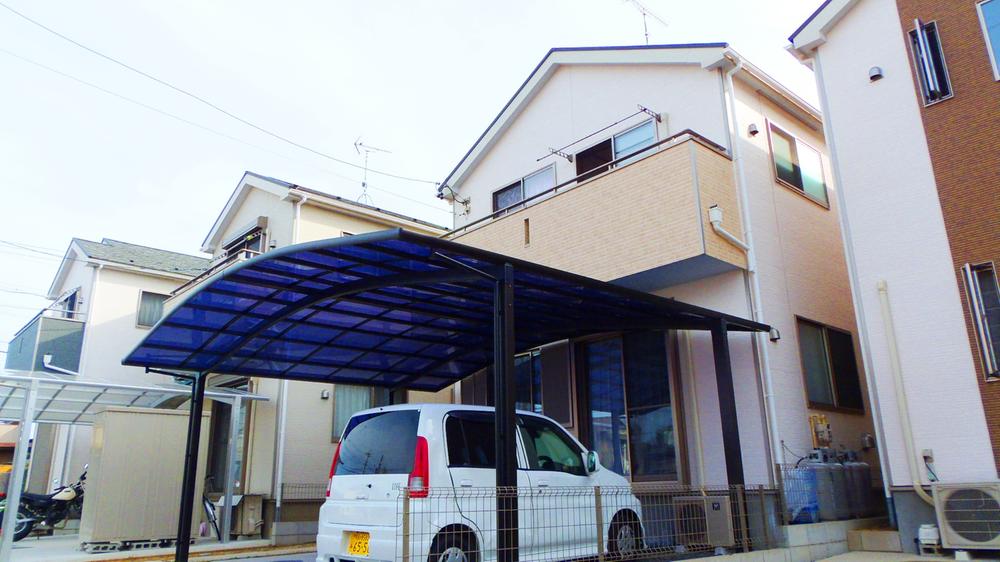 Local appearance photo. Simple modern outer wall of the Leghorn and white was the keynote is, And surrounding environment and Mixture (December 2013) Shooting