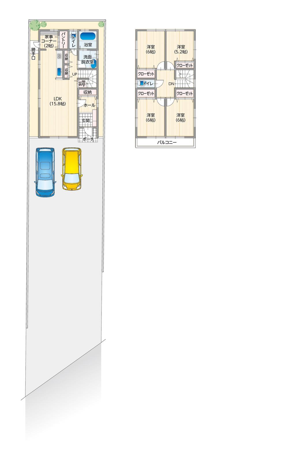Other building plan example. Building plan example Building set price 40,540,000 yen, Building area 110.15 sq m
