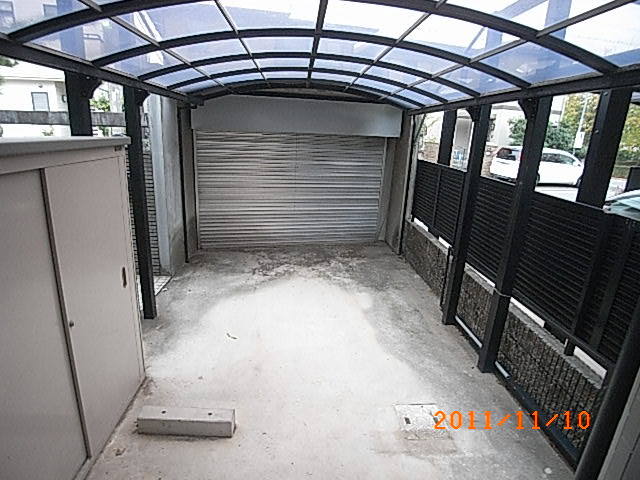 Parking lot. This shutter parking.