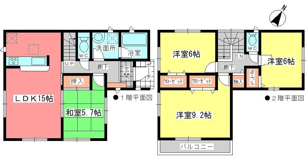 Floor plan. (1 Building), Price 30,900,000 yen, 4LDK, Land area 120.86 sq m , Building area 96.38 sq m