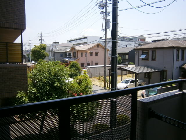 View. A quiet residential area