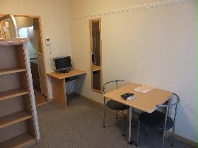 Kitchen. Furnished Home Appliances  [tv set ・ desk ・ Chair ・ mirror]