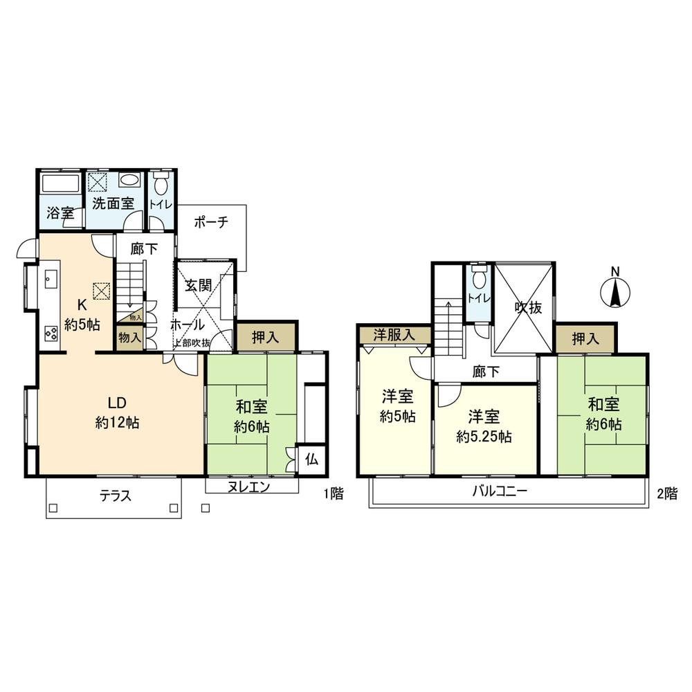 Floor plan. 24,800,000 yen, 4LDK, Land area 157.58 sq m , Building area 100.61 sq m