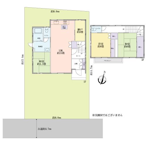 Floor plan. 18.3 million yen, 3LDK + S (storeroom), Land area 137.78 sq m , Building area 88.12 sq m