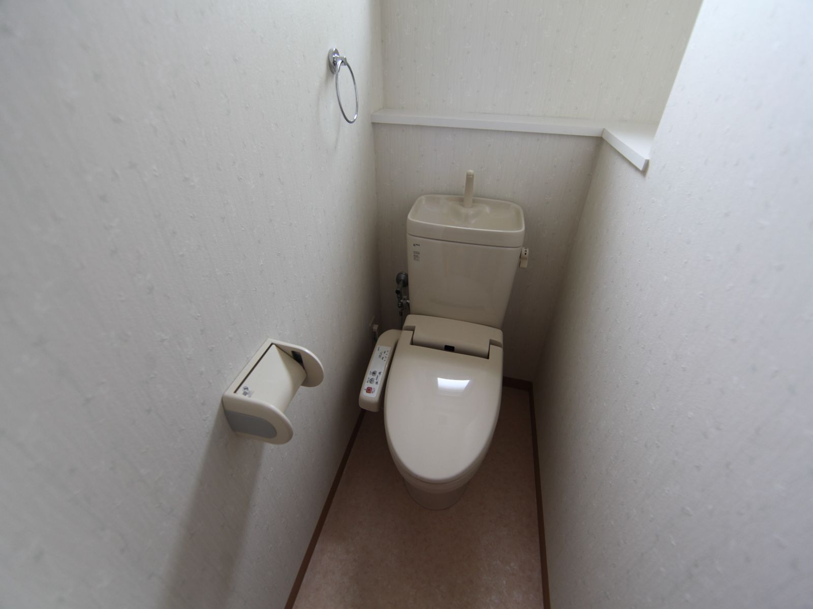 Toilet. Toilet with warm water washing toilet seat