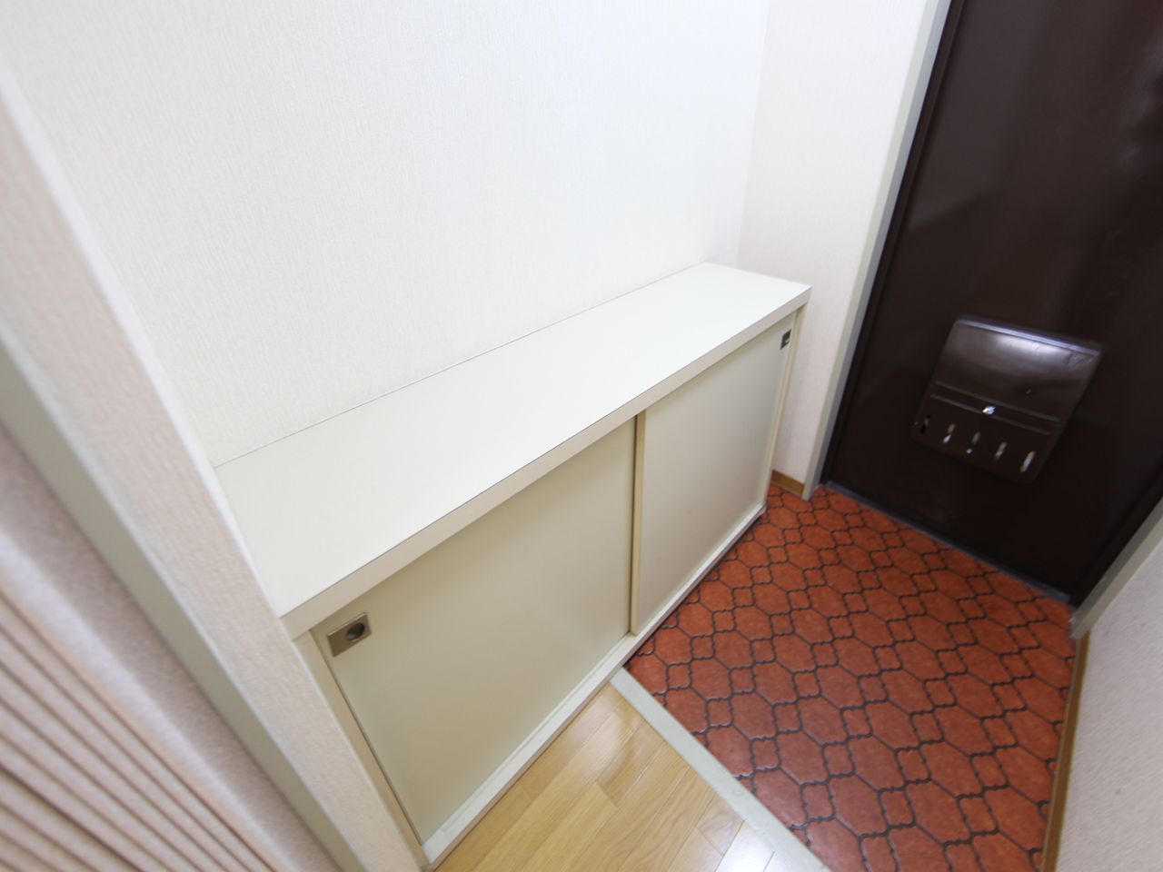 Entrance. Entrance With a shoe box