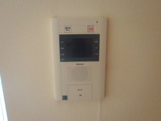 Security. Camera-equipped intercom