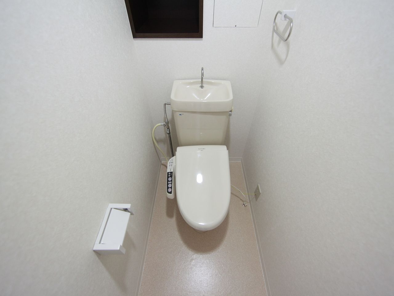 Toilet. Toilet (with warm water cleaning toilet seat)