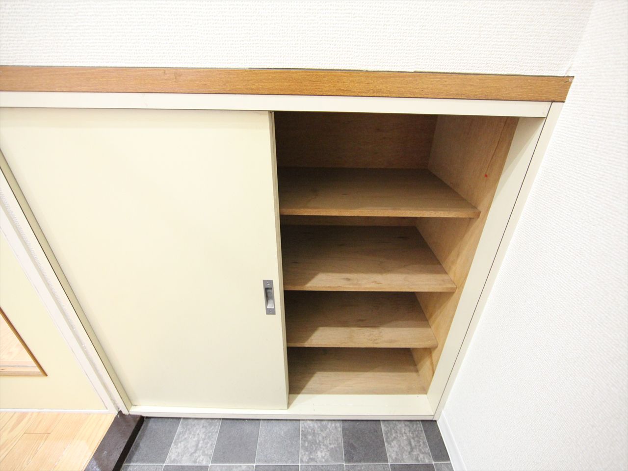 Entrance. Entrance With shoe box