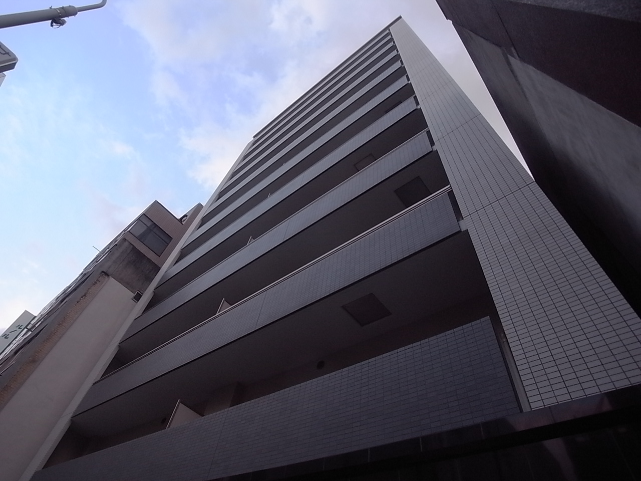 Building appearance. appearance With auto lock Courier with BOX