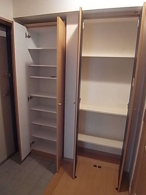 Entrance. It is a large shoebox.