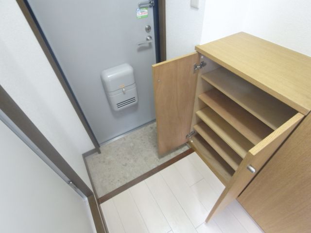 Entrance. Comes with a cupboard can store plenty. Let's buy a new pair of shoes.