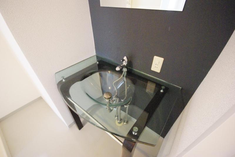 Washroom. Fashionable and cool washroom