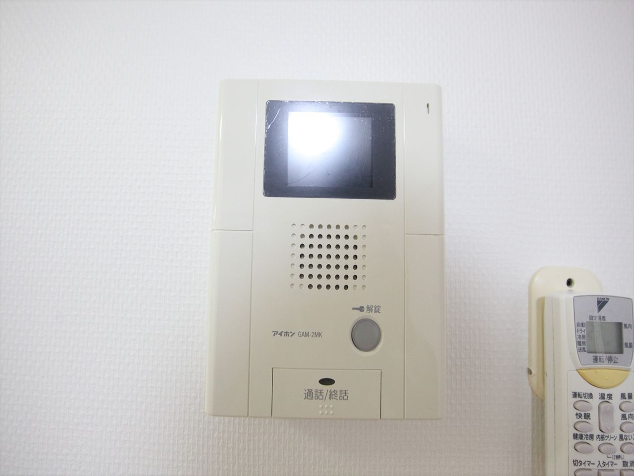 Security. Intercom with TV monitor