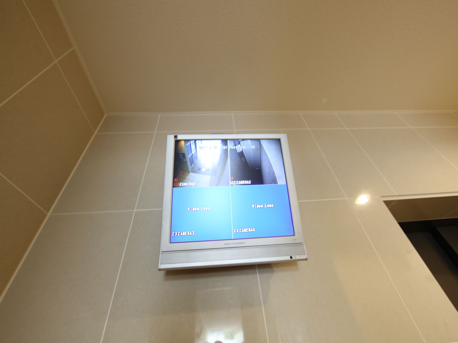 Entrance. With auto lock With security cameras