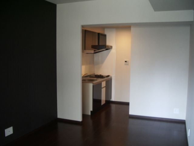 Living and room. Decorated in white tones