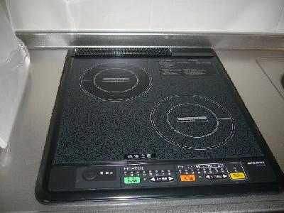 Living and room. Two-burner IH with stove