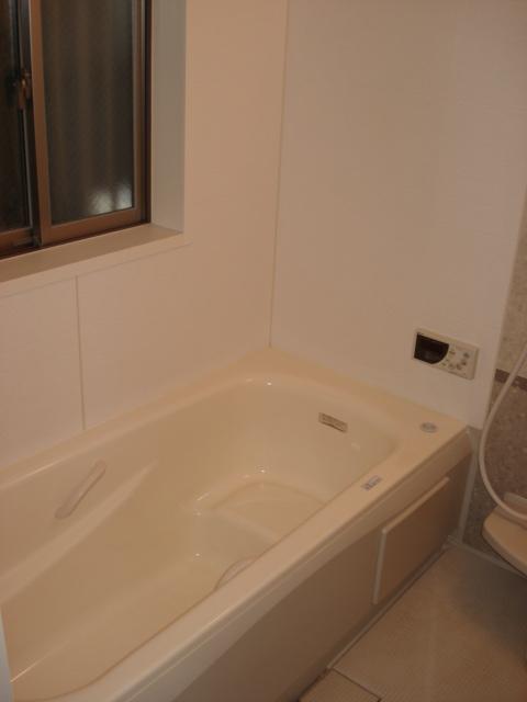 Bathroom. There is a window in the bathroom.