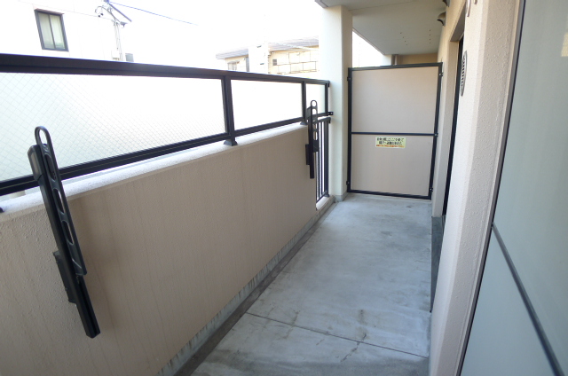 Balcony. Balcony with a blindfold