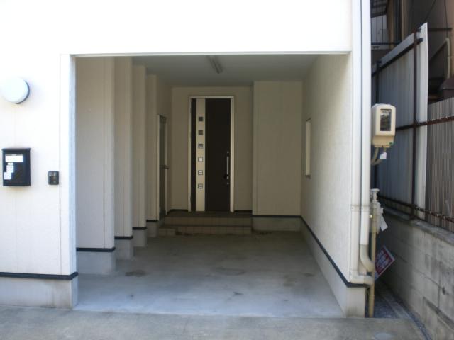 Parking lot. Like dying bike built-in garage!
