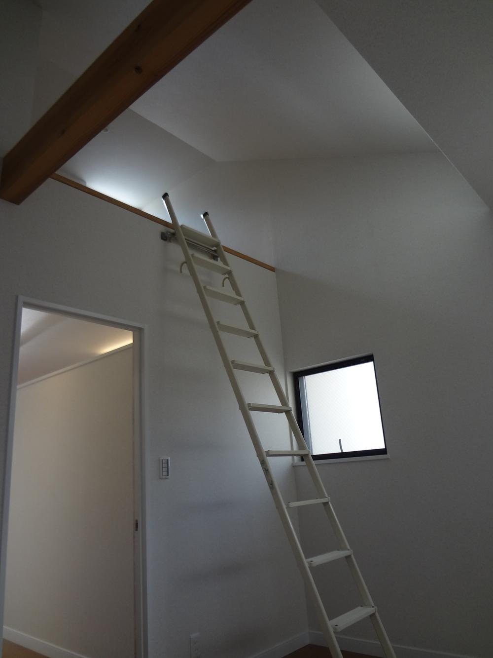 Non-living room. Stairs to the loft